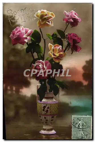 Cartes postales Fantaisie Fleurs