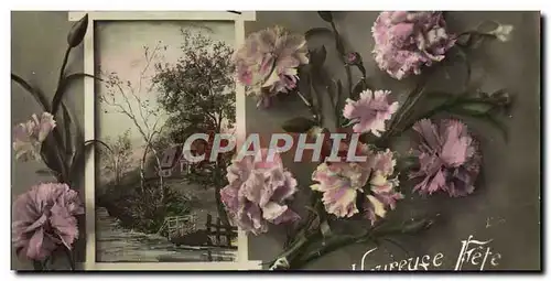 Cartes postales Fantaisie Fleurs