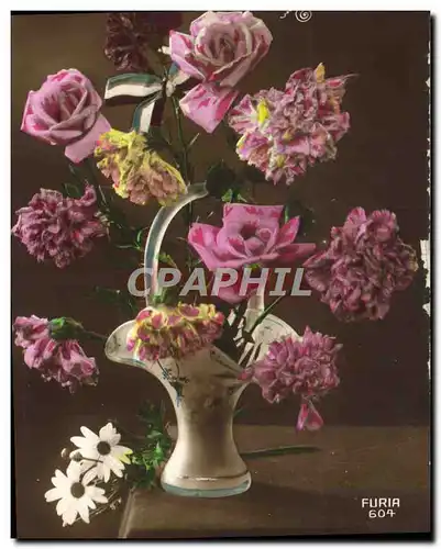 Cartes postales Fantaisie Fleurs