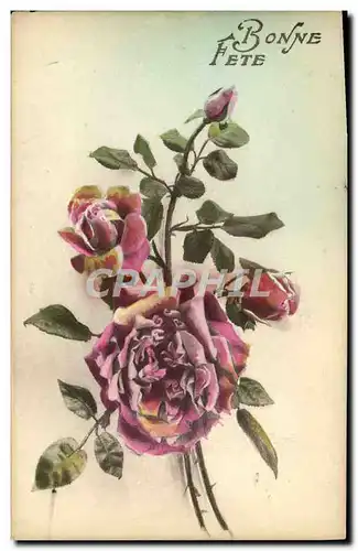 Cartes postales Fantaisie Fleurs