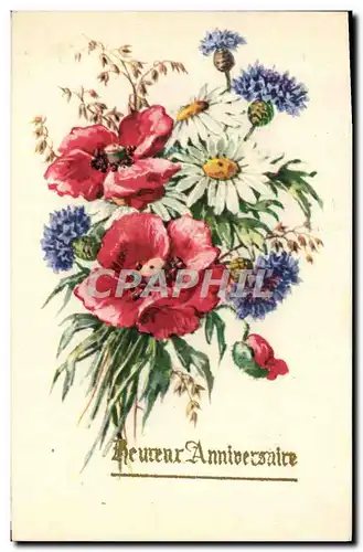 Cartes postales Fantaisie Fleurs