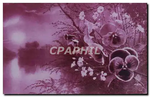 Cartes postales Fantaisie Fleurs