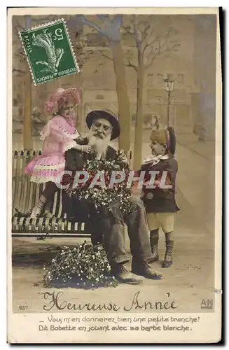 Cartes postales Fantaisie Enfants Grand Pere