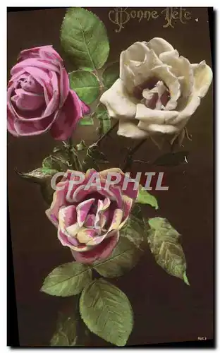 Cartes postales Fantaisie Fleurs