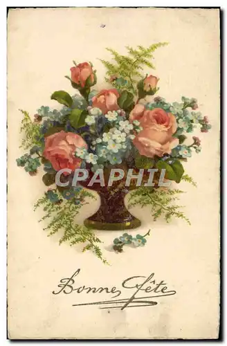 Cartes postales Fantaisie Fleurs