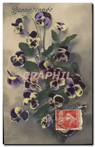 Cartes postales Fantaisie Fleurs