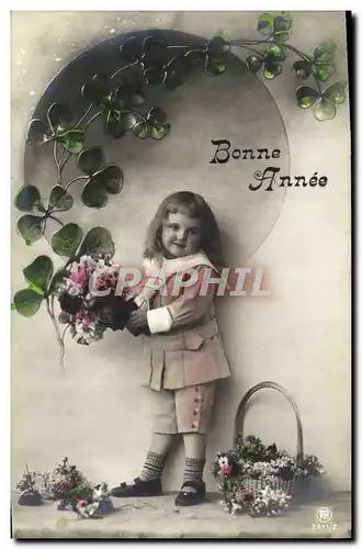 Cartes postales Fantaisie Enfant Trefle