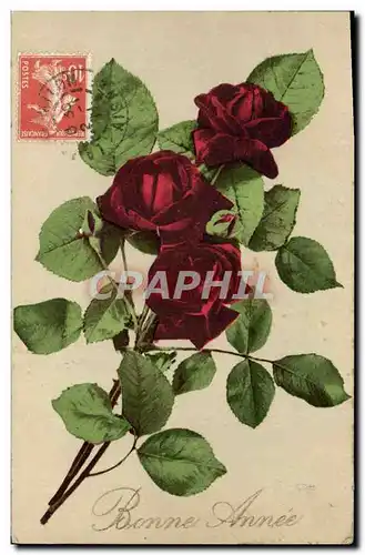 Cartes postales Fantaisie Fleurs Roses