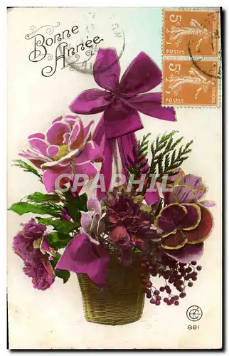 Cartes postales Fantaisie Fleurs