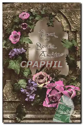 Cartes postales Fantaisie Fleurs