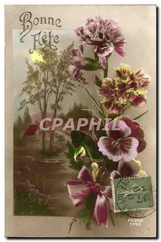 Cartes postales Fantaisie Fleurs