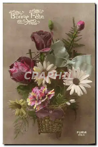 Cartes postales Fantaisie Fleurs