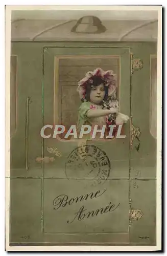 Cartes postales Fantaisie Enfant Train