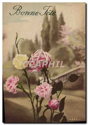 Cartes postales Fantaisie Fleurs