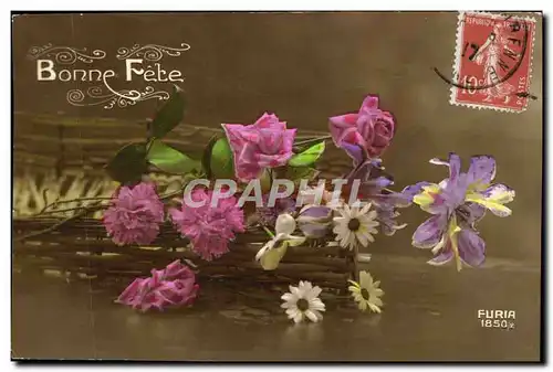 Cartes postales Fantaisie Fleurs