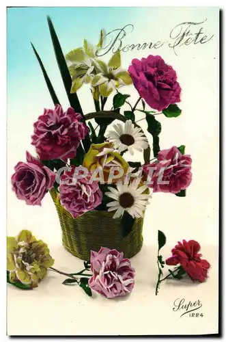 Cartes postales Fantaisie Fleurs