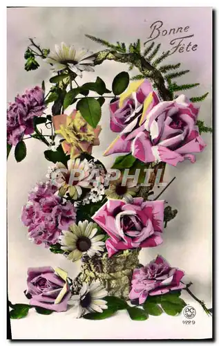 Cartes postales Fantaisie Fleurs