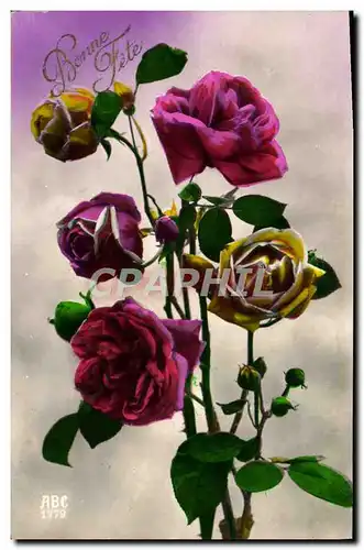 Cartes postales Fantaisie Fleurs