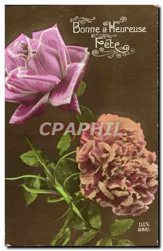 Cartes postales Fantaisie Fleurs