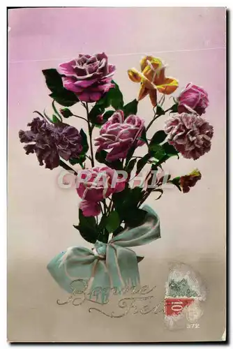 Cartes postales Fantaisie Fleurs