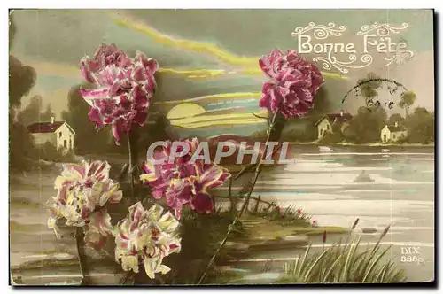 Cartes postales Fantaisie Fleurs