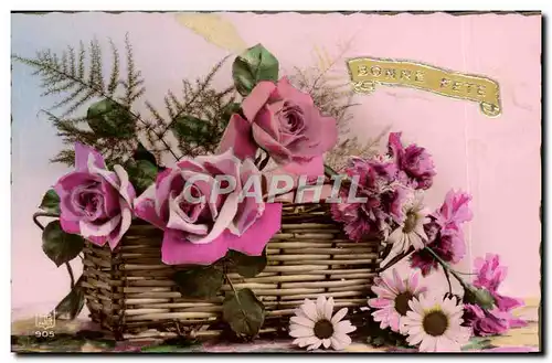 Cartes postales Fantaisie Fleurs