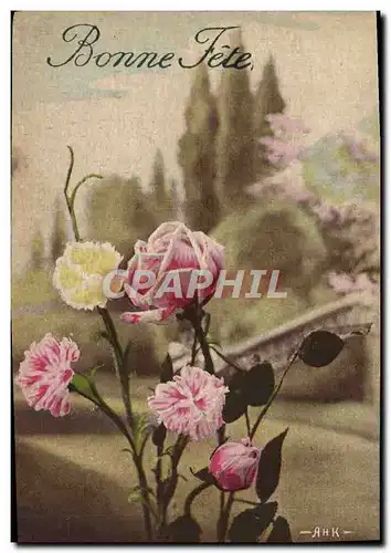 Cartes postales Fantaisie Fleurs