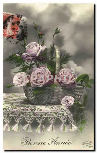 Cartes postales Fantaisie Fleurs