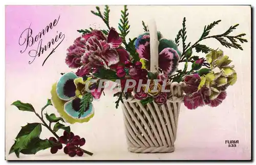 Cartes postales Fantaisie Fleurs