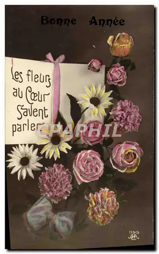 Cartes postales Fantaisie Fleurs