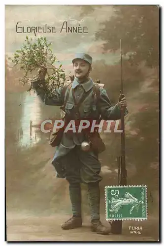 Cartes postales Fantaisie Homme Soldat Militaria