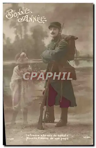 Cartes postales Fantaisie Homme Soldat Militaria