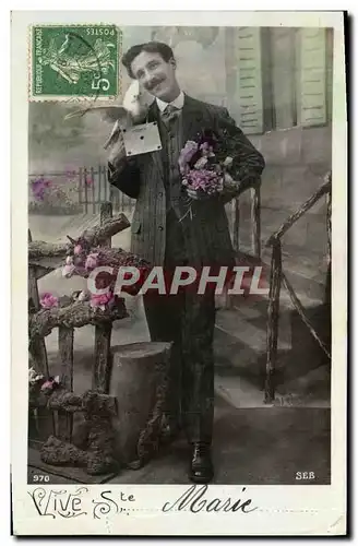 Cartes postales Fantaisie Homme Vive Ste Marie