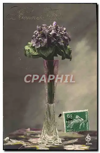 Cartes postales Fantaisie Fleurs