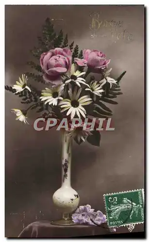 Cartes postales Fantaisie Fleurs