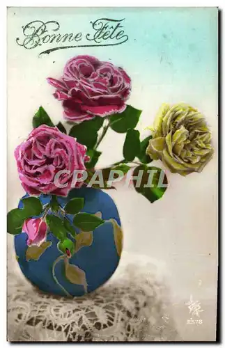 Cartes postales Fantaisie Fleurs