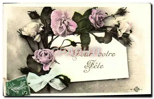 Cartes postales Fantaisie Fleurs