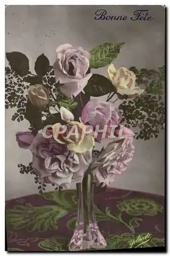 Cartes postales Fantaisie Fleurs