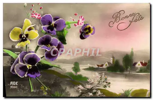 Cartes postales Fantaisie Fleurs