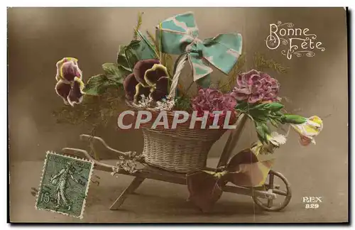 Cartes postales Fantaisie Fleurs