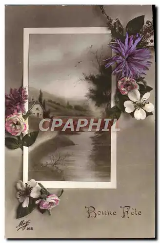 Cartes postales Fantaisie Fleurs