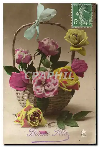 Cartes postales Fantaisie Fleurs