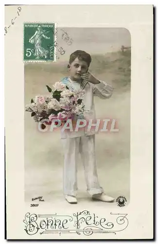 Cartes postales Fantaisie Enfant Marin