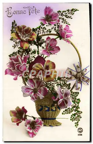 Cartes postales Fantaisie Fleurs