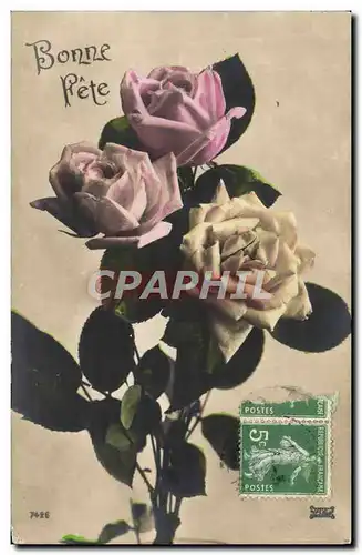 Cartes postales Fantaisie Fleurs