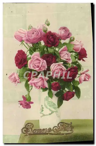 Cartes postales Fantaisie Fleurs