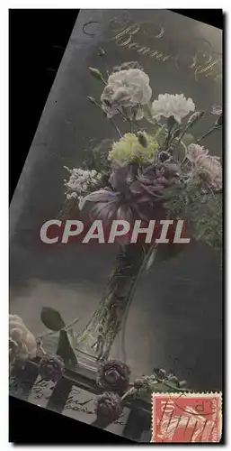 Cartes postales Fantaisie Fleurs