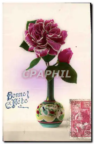 Cartes postales Fantaisie Fleurs