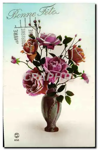 Cartes postales Fantaisie Fleurs