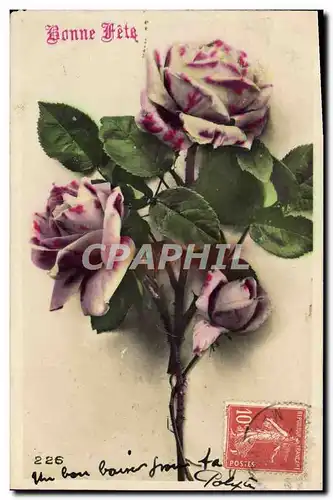 Cartes postales Fantaisie Fleurs